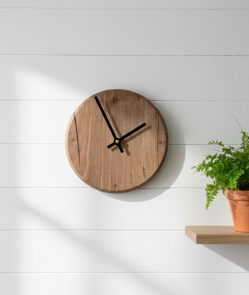 IL PADRINO - Orologio Da Muro Minimal In Legno Di Noce